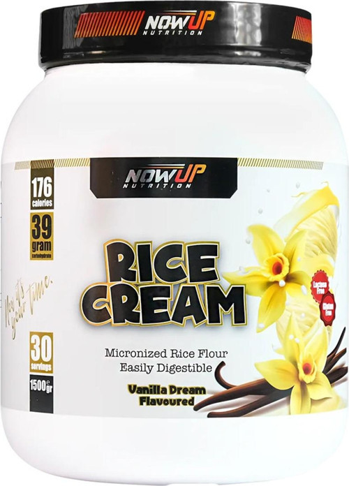 Nowup Nutrıtıon Rice Cream - Vanilla Dream: Vanilya Aromalı Pirinç Kreması (1500Gr, 30 Porsiyon)