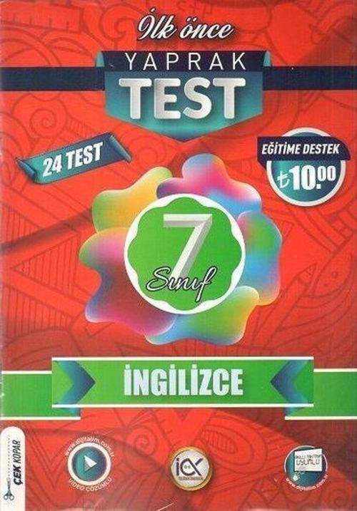 7. Sınıf  Din Kültürü ve Ahlak Bilgisi Yaprak Test