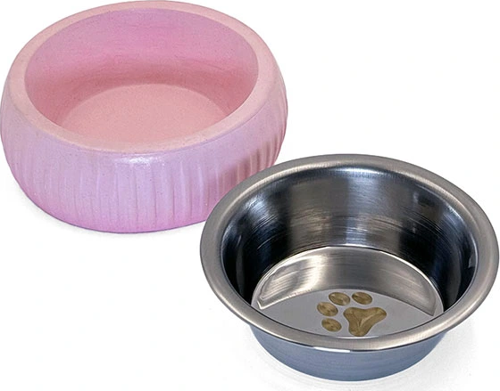 Mikopet Organik Seramik Mama Kabı Pembe