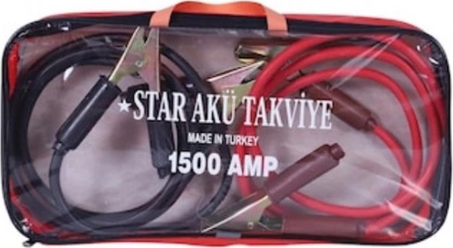 Güçlü Araba Akü Takviye Kablosu - 1500 Amper Çantalı