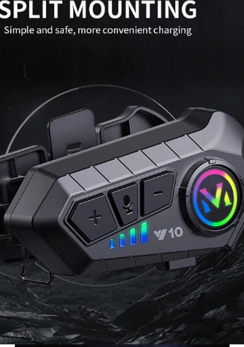 Y10 Kask Kulaklık Bluetooth Motosiklet Kulaklık 5,3 Bluetooth Intercom Motorsiklet Kulaklık