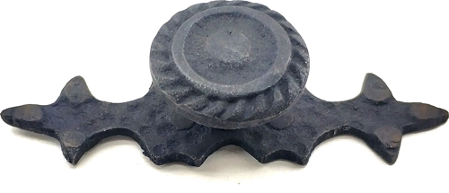 Antika Tarz Dekoratif Pirinç Çizgili Düğme - 25X80 Mm, Oksit