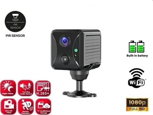 Mini Pır Sensörlü Algılamalı Sesli Konuşmalı 1080P Hd Wifi Kamera