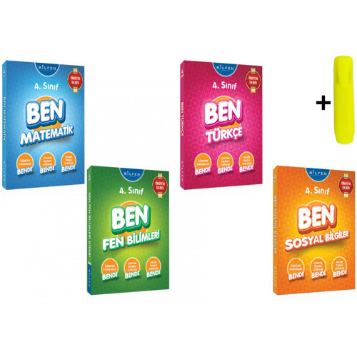 Bilfen Yayınları 4.sınıf Ben Matematik Fen Türkçe Sosyal Etkinlik Kitabı Seti