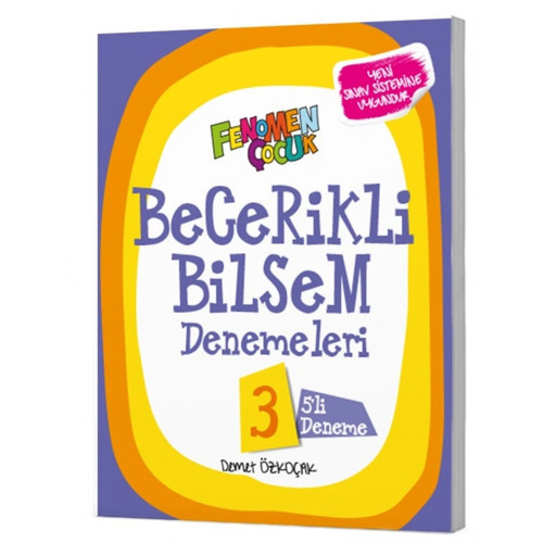 Fenomen Çocuk 3. Sınıf Becerikli Bilsem Genel Zihinsel (5 Deneme) Yeni