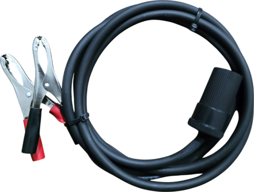 Aküden Bağlantılı Araç Çakmaklık Uzatma Kablosu Akü Maşalı 12-24 Volt 16 Amper 2 X1,5mm TTR Bakır 2 Mt-Siyah