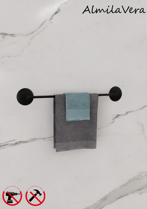 Güçlü Garantili Yapışkanlı 5 mm Siyah Uzun Havluluk