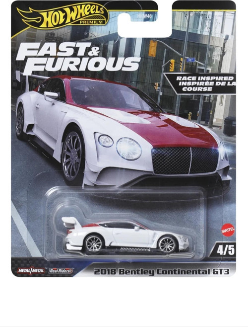 Hotwheels Premium Fast and Forius 2018 Bntly Continental GT3