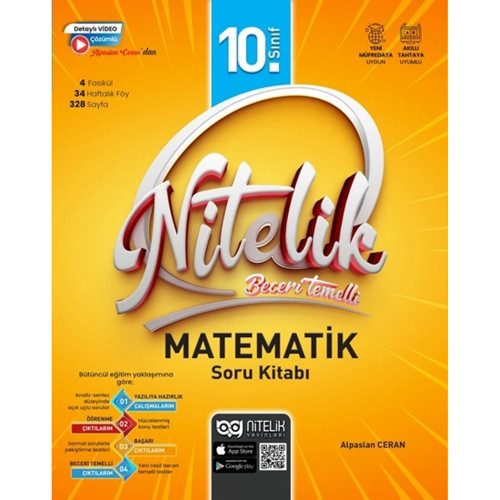 Nitelik 10.Sınıf Beceri Temelli Matematik Soru Kitabı Yeni