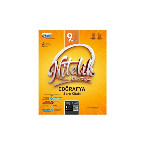 Nitelik 9.sınıf Coğrafya Soru Kitabı Beceri Temelli *yeni*