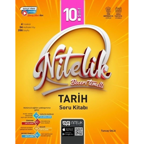 Nitelik 10. Sınıf Tarih Beceri Temelli Soru Kitabı Yeni