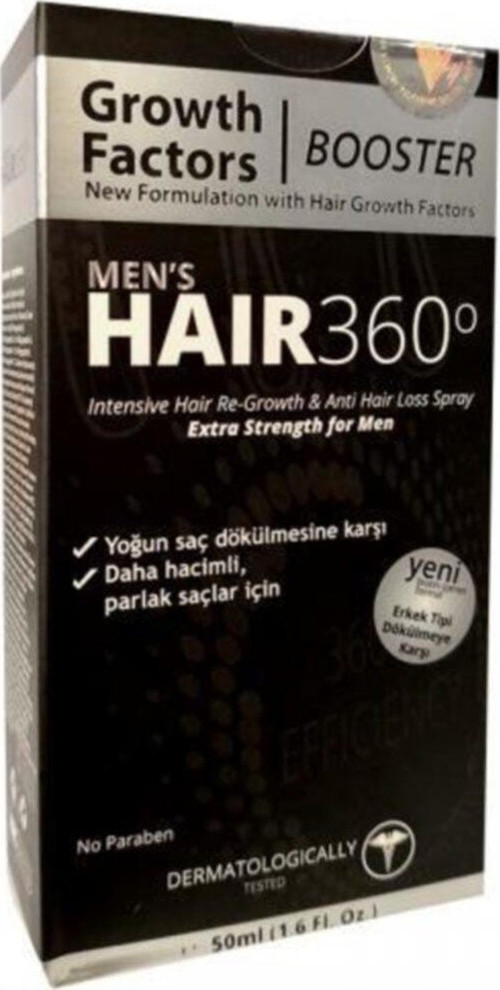 Hair 360 Men's Booster Growth Factors Hair Spray 50ml