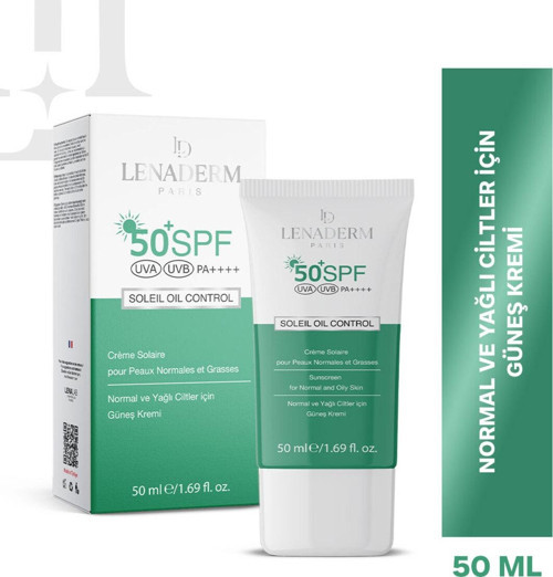 derm Soleil Oil Control Yağlı Ve Normal Ciltler Için Güneş Kremi 50 ml