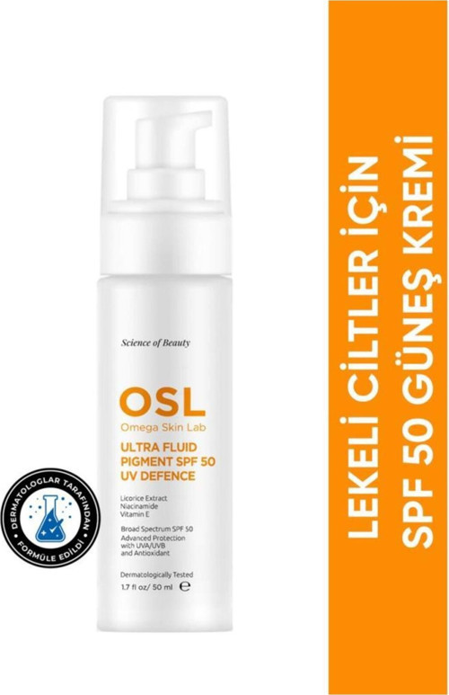Omega Skin Lab Ultrafluid Pigment Spf50 50ml (LEKELİ CİLTLER İÇİN GÜNEŞ KREMİ)