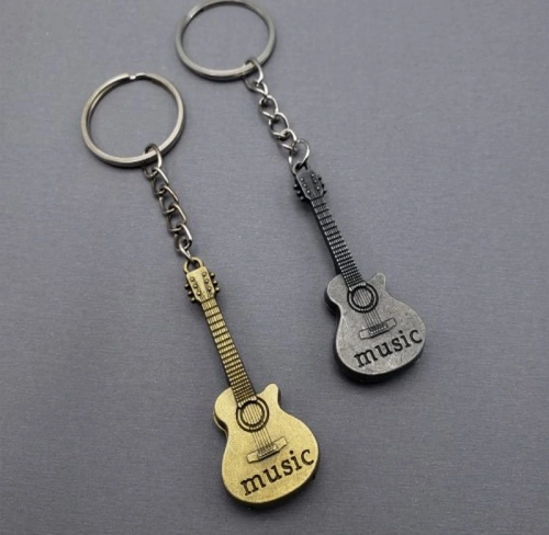 Metal Gitar Anahtarlık