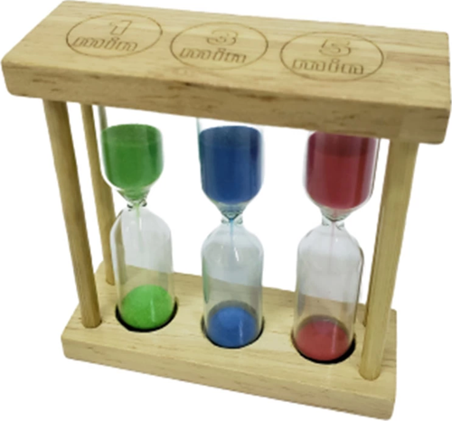 3'Lü Ahşap Kum Saati 1-3-5 Dakikalık