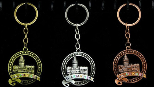 Metal Galata Kulesi Anahtarlık Model 3