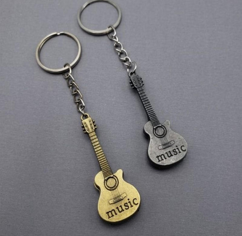 Metal Gitar Anahtarlık