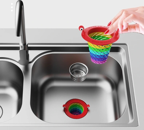 Renkli 6 Kademeli Lavabo Süzgeci