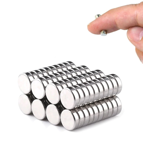 10 Adet 8X3Mm Yuvarlak Neodyum Mıknatıs Güçlü Nikel Kaplamalı Kaliteli Dayanıklı Magnet