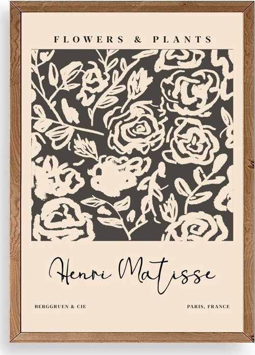 Henri Matisse Ahşap Çerçeveli Tablo