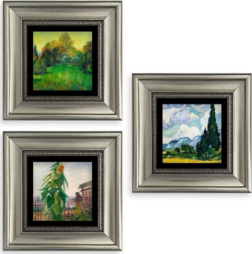 Doğa 3 Lü Set Çerçeveli Taş Tablo