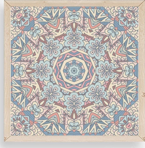 Mandala Ahşap Çerçeveli Tablo
