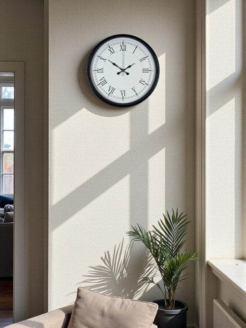 Zentime 36 Cm Siyah Dekoratif Duvar Saati