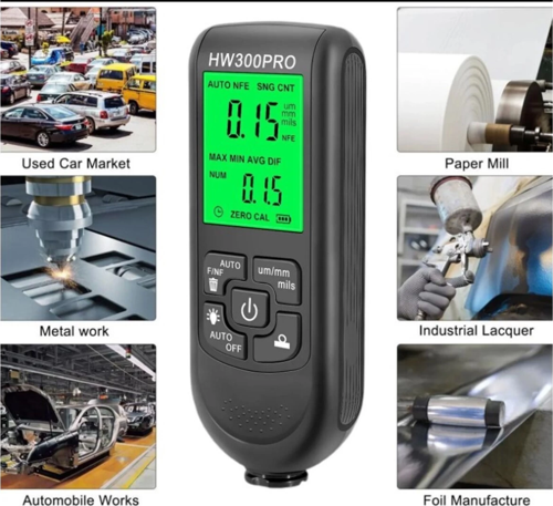 Hw-300Pro Oto Boya Kalınlık Ölçer 0-2000Μm Fe & Nfe Kaplama Kalınlık Test Cihazı