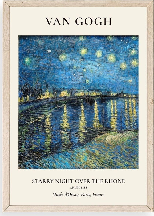 Van Gogh Ahşap Çerçeveli Tablo