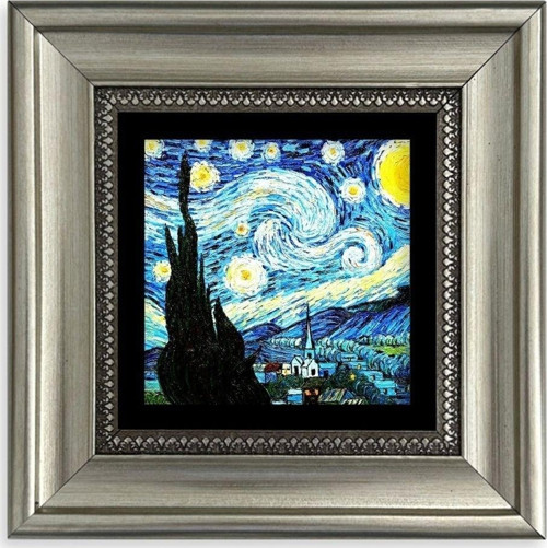 Van Gogh Çerçeveli Taş Tablo