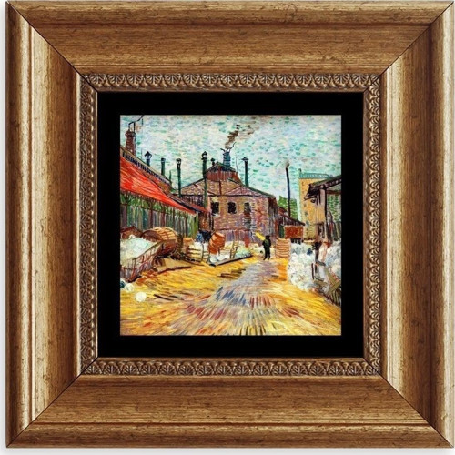 Van Gogh Çerçeveli Taş Tablo