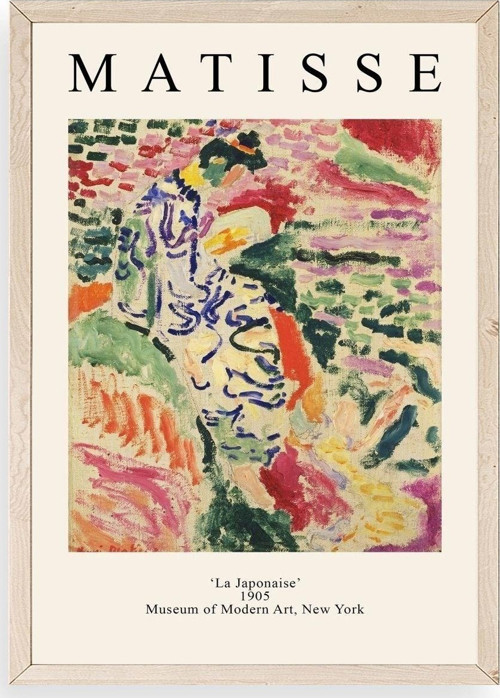 Henri Matisse Ahşap Çerçeveli Tablo