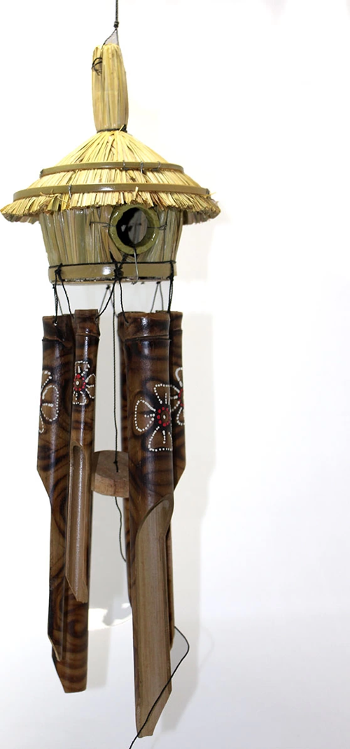 Hasır Kuş Yuvalı Bambu Çan 3Dıarta-13