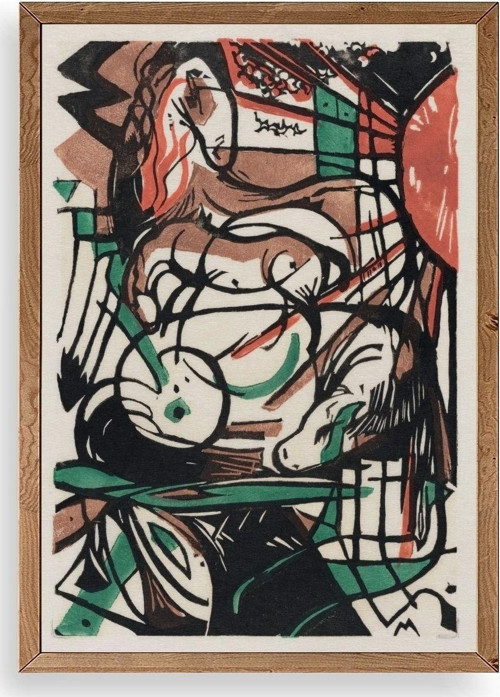 Franz Marc Ahşap Çerçeveli Tablo