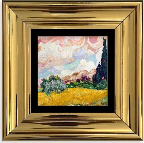 Van Gogh Çerçeveli Taş Tablo