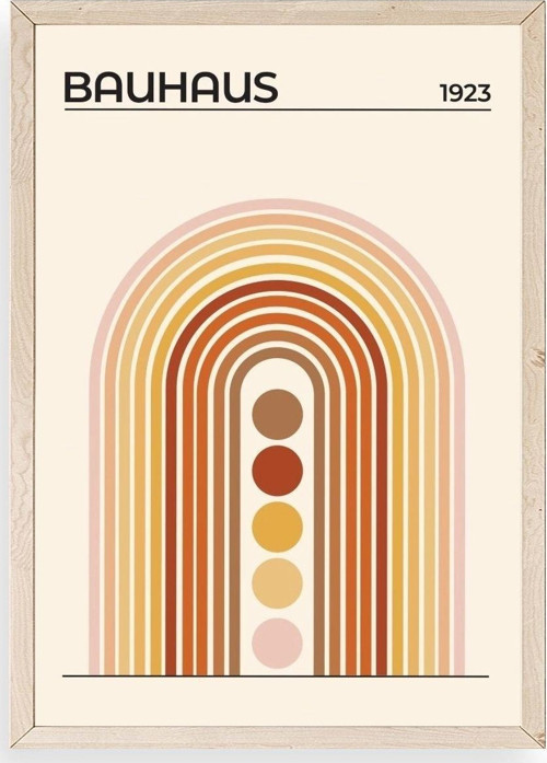 Bauhaus Ahşap Çerçeveli Tablo