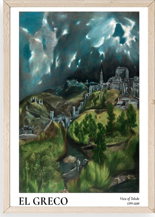 El Greco Ahşap Çerçeveli Tablo