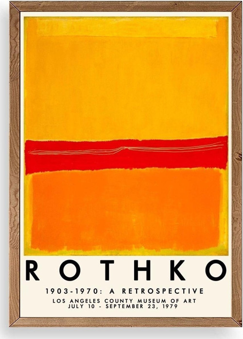 Rothko Ahşap Çerçeveli Tablo
