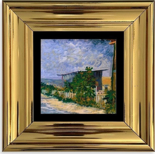 Van Gogh Çerçeveli Taş Tablo