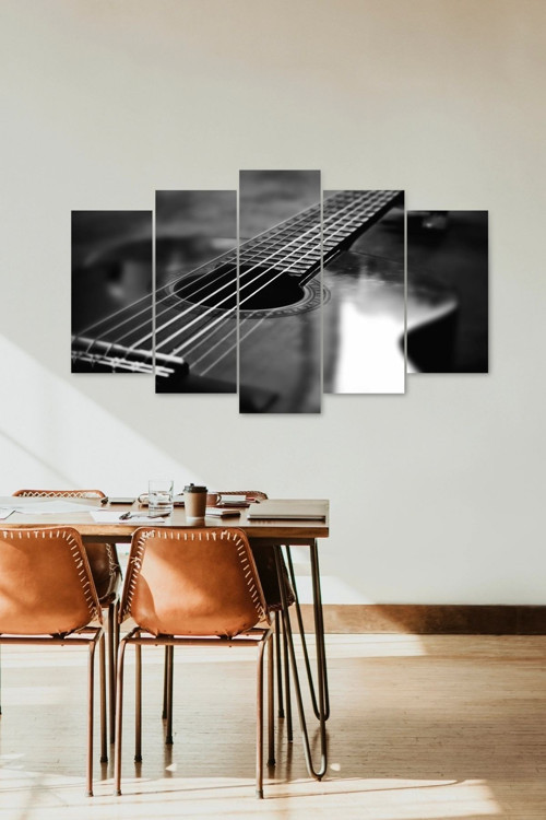 Guitar 5 Parçalı Mdf Tablo