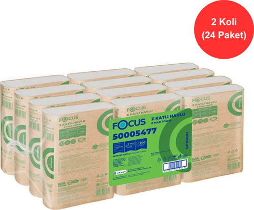 Optimum Z Katlı Kağıt Havlu 22,5×20 cm – 200 Yaprak | 24 Paket (50005477)
