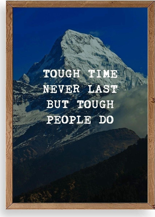 Motto Ahşap Çerçeveli Tablo