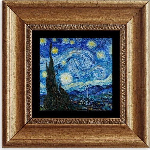 Van Gogh Çerçeveli Taş Tablo