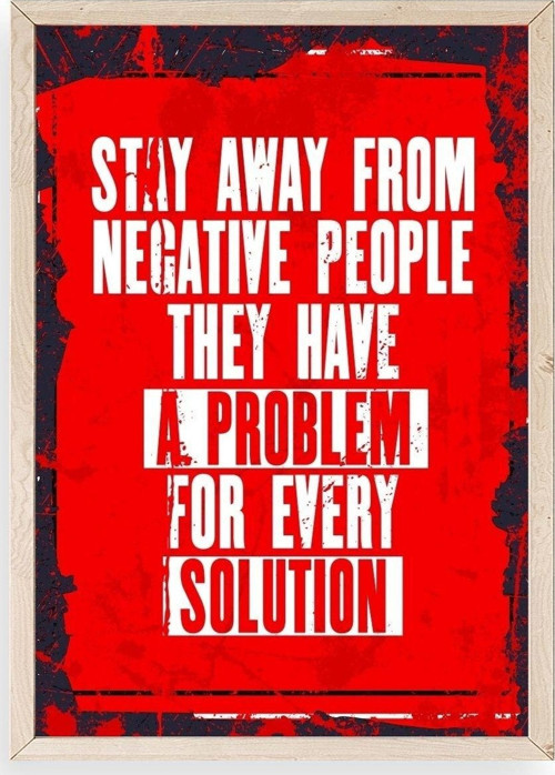 Motto Ahşap Çerçeveli Tablo