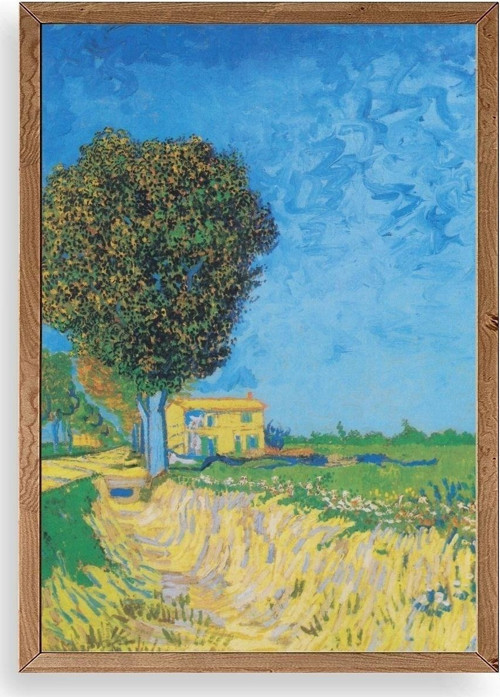 Lane Near Ahşap Çerçeveli Tablo