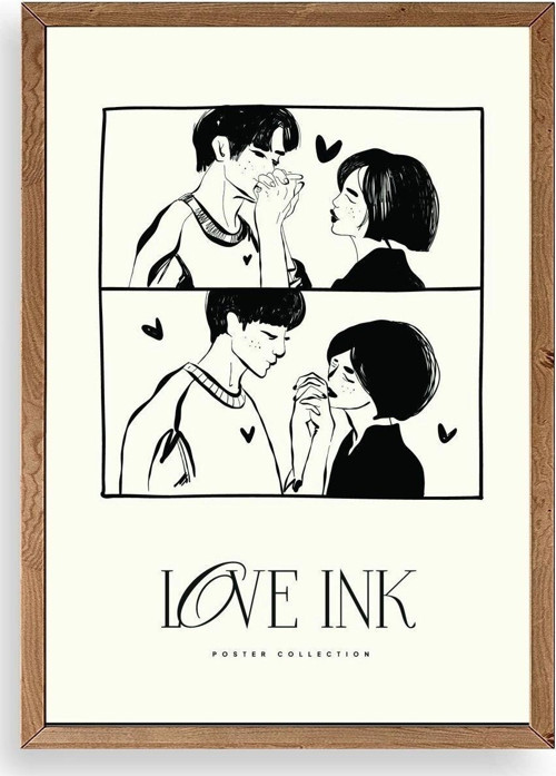 Love Ahşap Çerçeveli Tablo