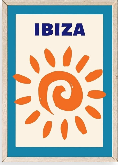 Ibiza Ahşap Çerçeveli Tablo