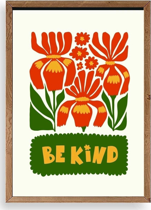 Motto Ahşap Çerçeveli Tablo