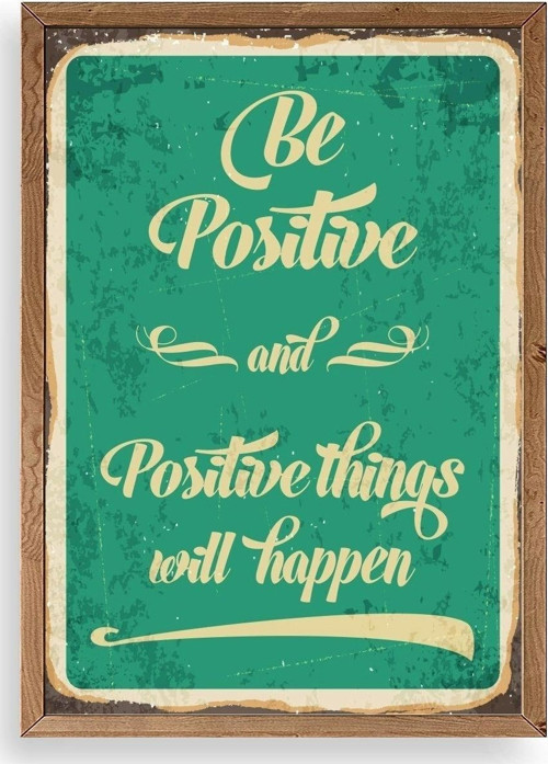 Motto Ahşap Çerçeveli Tablo
